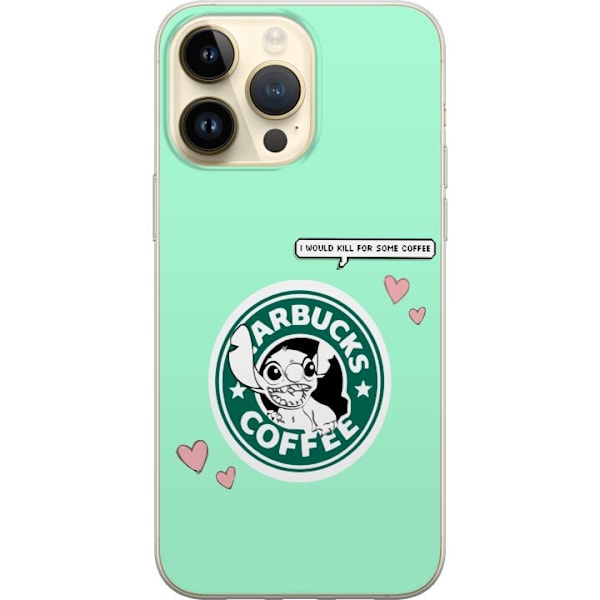 Apple iPhone 15 Pro Max Gennemsigtig cover Stitch Kaffe