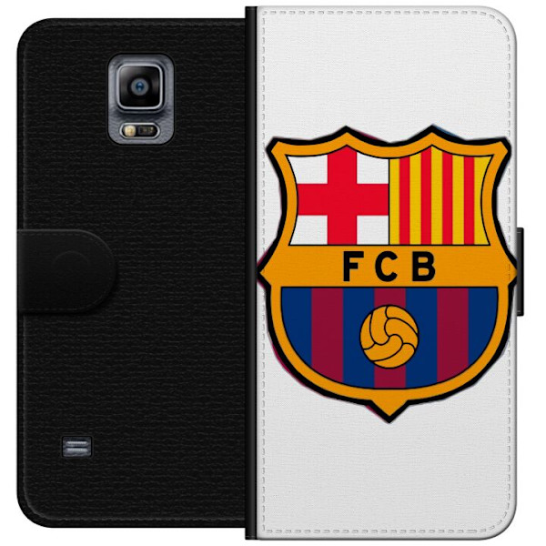 Samsung Galaxy Note 4 Lompakkokotelo FC Barcelona Emblem Jalkapallo Katalonia Sininen Punainen Seuran Logo Ylpeys La Liga Fanit Ikoninen Kuva