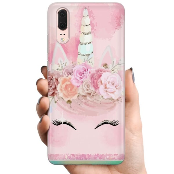 Huawei P20 TPU Mobildeksel Unicorn