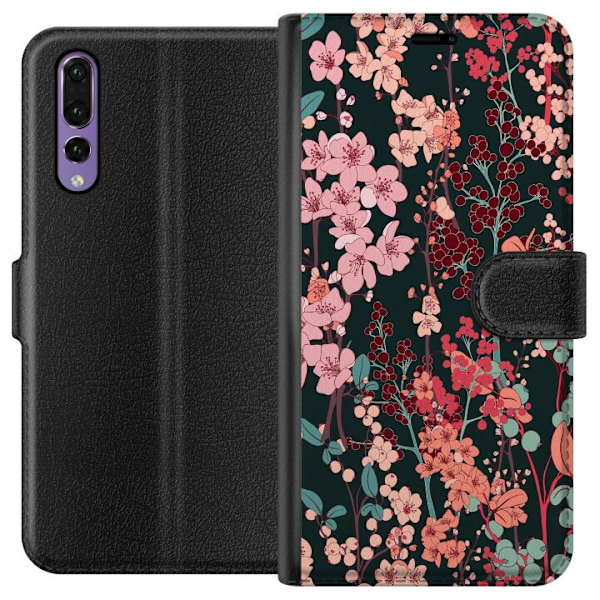 Huawei P20 Pro Tegnebogsetui Urteagtig Retro