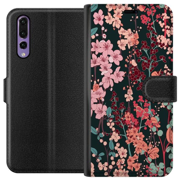 Kompatibelt Plånboksfodral till Huawei P20 Pro Herbaceous Retro