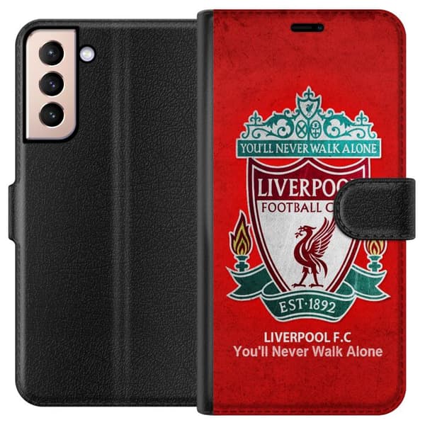 Kompatibelt Plånboksfodral till Samsung Galaxy S21 Liverpool