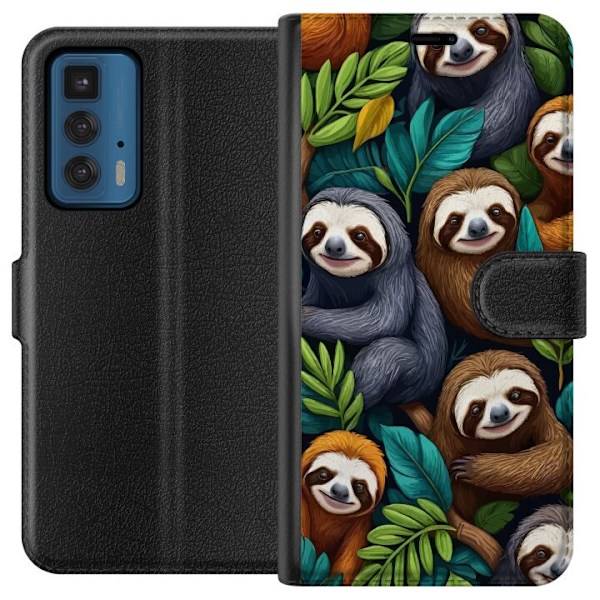 Motorola Edge 20 Pro Tegnebogsetui Sengångarstil - afslappet