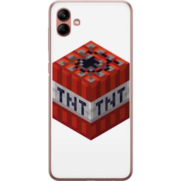 Samsung Galaxy A04 Genomskinligt Skal Minecraft TNT