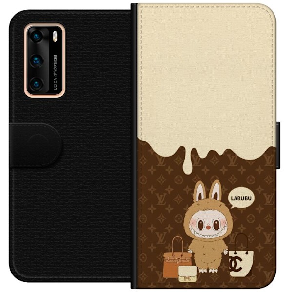 Huawei P40 Lompakkokotelo Labubu Blue Chill - Sinisen sävyt j