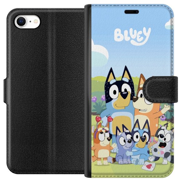 Apple iPhone 6s Tegnebogsetui Bluey mobilcover med hele familien i farverigt design