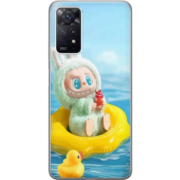 Xiaomi Redmi Note 11 Pro Läpinäkyvä kuori Labubu Macaron-sa