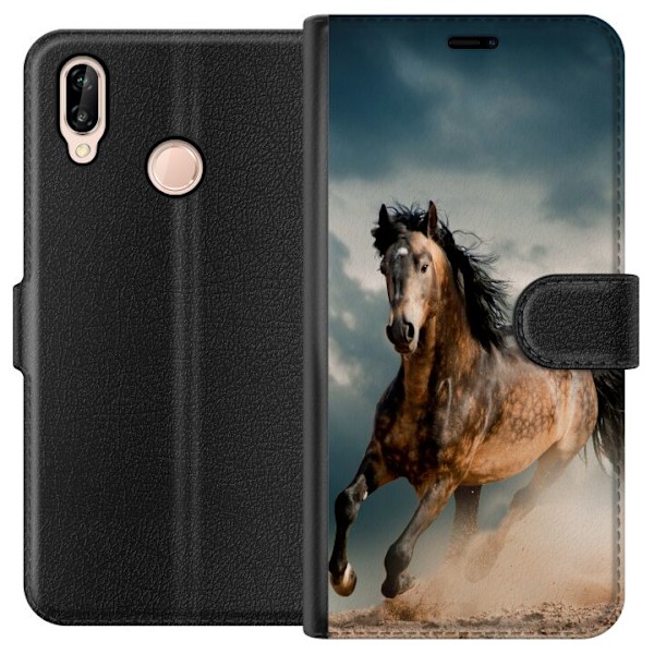 Huawei P20 lite Tegnebogsetui Hest