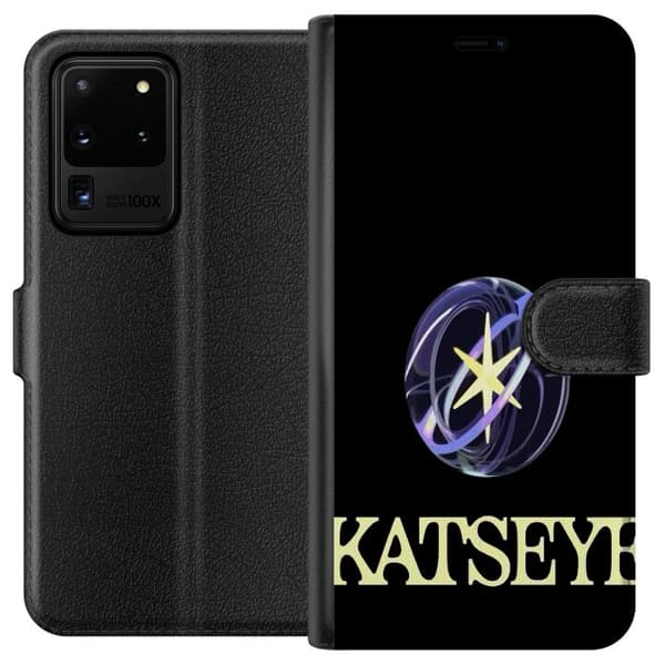 Kompatibel Tegnebogsetui til Samsung Galaxy S20 Ultra KATSEYE logotyp sort