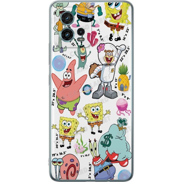 Motorola Moto G72 Gjennomsiktig deksel SpongeBob SquarePants