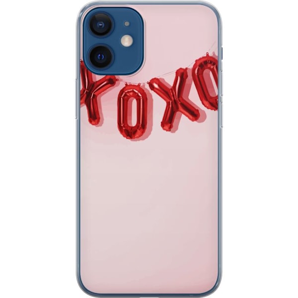 Apple iPhone 12 mini Gennemsigtig cover Valentinsdag XOXO