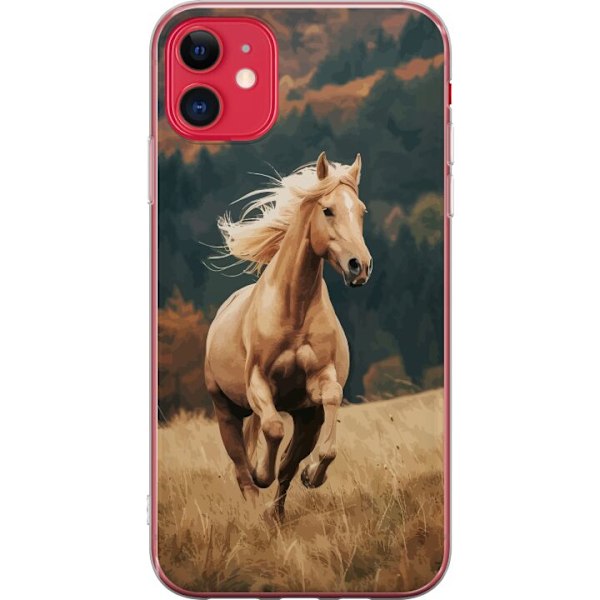 Apple iPhone 11 Gennemsigtig cover Løbende Hest