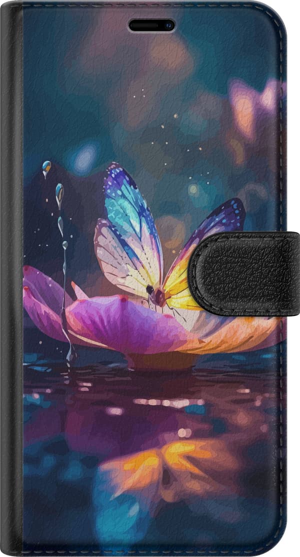 Kompatibelt Lommeboketui til Samsung Galaxy S24 FE Butterfly