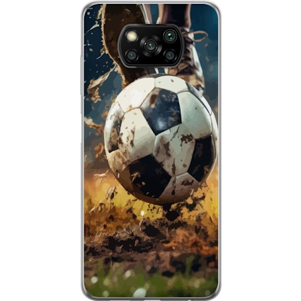 Xiaomi Poco X3 NFC Gjennomsiktig deksel Fotball