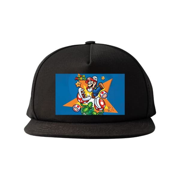 Snapback-lippalakki musta one size