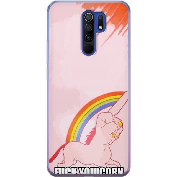 Xiaomi Redmi 9 Gennemsigtig cover Fuck Enhjørning