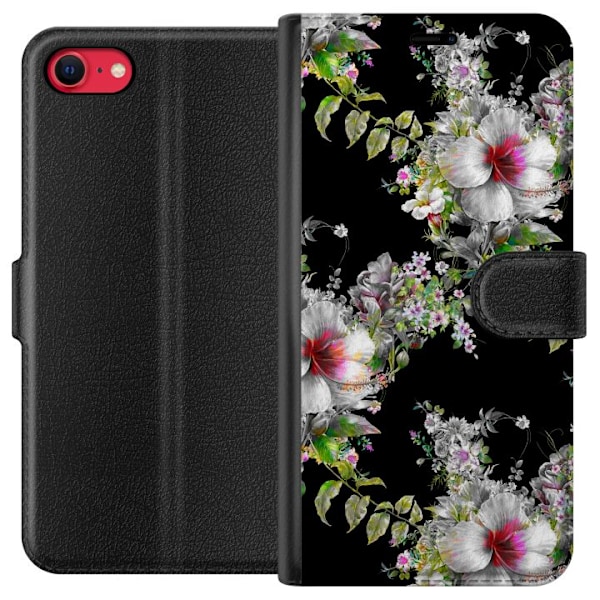 Apple iPhone 7 Lompakkokotelo Kukkanäyttö