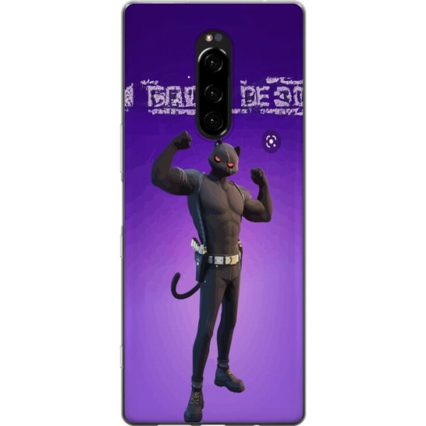 Sony Xperia 1 Gennemsigtig cover Fortnite - Meowscles