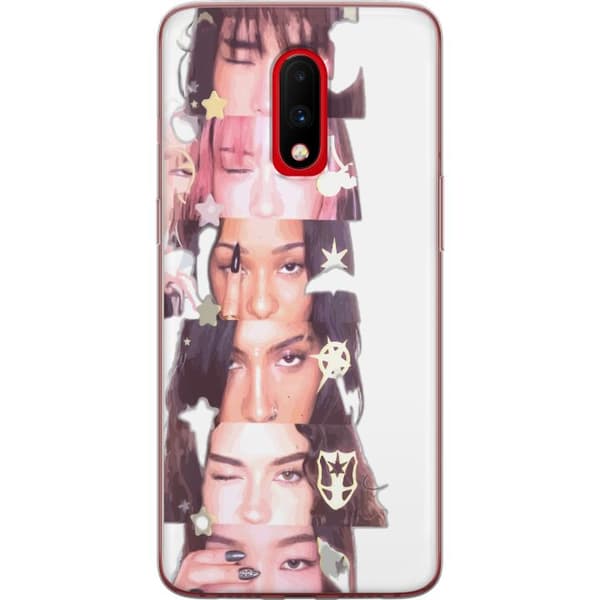 Kompatibelt Mobilskal till OnePlus 7 KATTÖGA vit
