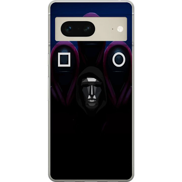Google Pixel 7 Läpinäkyvä kuori Squid Game Kausi 3 Uudet Ikoni Suosittu Sarja TV Motiivi Aasialainen Draama Trendikäs Graafinen Suunnittelu