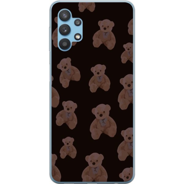 Samsung Galaxy A32 5G Läpinäkyvä kuori Karhu useita karhuja