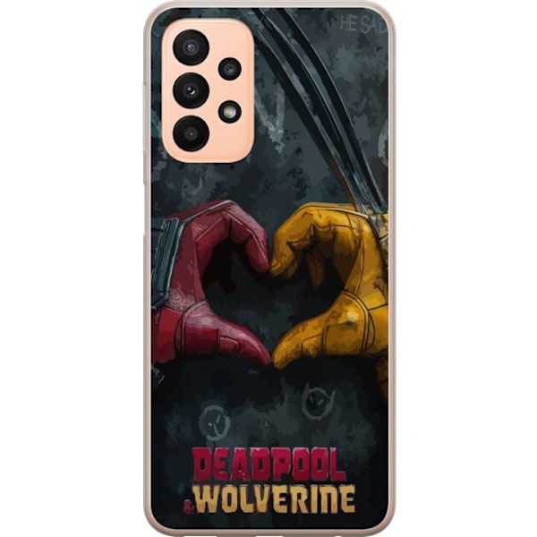 Samsung Galaxy A23 Gennemsigtig cover Wolverine Deadpool