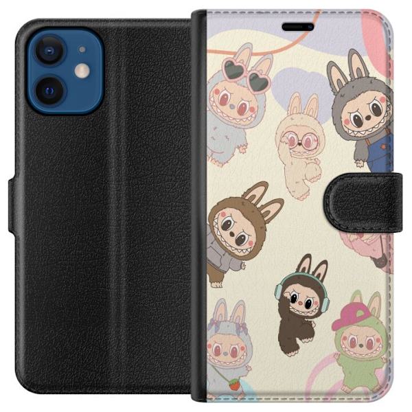 Apple iPhone 12 mini Tegnebogsetui Labubu Pop Mart Samling Motiv Figur Samling Design Populært Art Toy Pop Mart Kreativ Grafisk