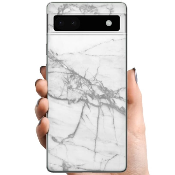 Google Pixel 6a TPU Mobildeksel Marmor