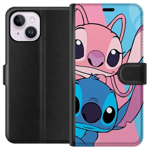 Apple iPhone 15 Plus Lommeboketui Stitch & Angel