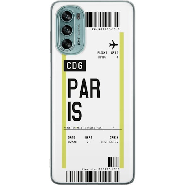 Motorola Moto G62 5G Gennemsigtig cover Paris