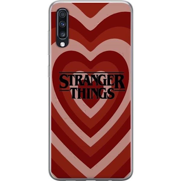 Samsung Galaxy A70 Genomskinligt Skal Stranger Things