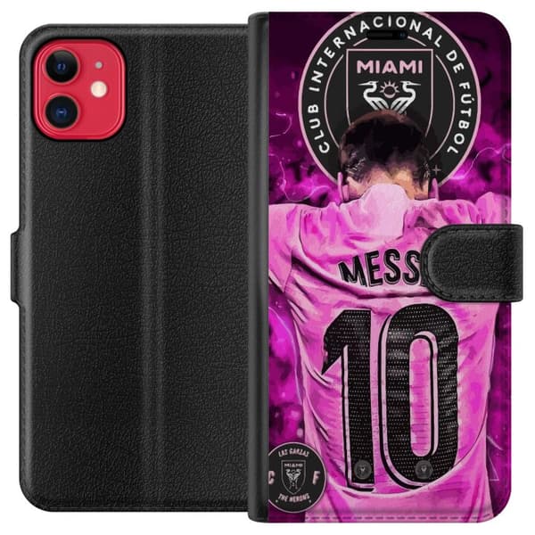 Kompatibelt Plånboksfodral till Apple iPhone 11 Lionel Messi (Inter Miami CF)