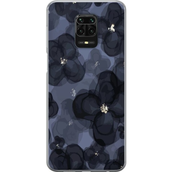 Xiaomi Redmi Note 9S Gennemsigtig cover Blomstermark