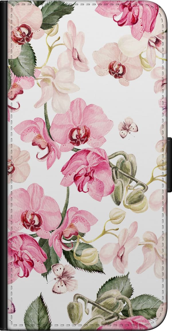 Kompatibel Tegnebogsetui til OnePlus 9 Pro Rosa blomster