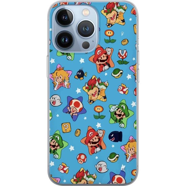 Kompatibelt Mobildeksel til Apple iPhone 13 Pro Nintendo Mario Mønster Switch-spill