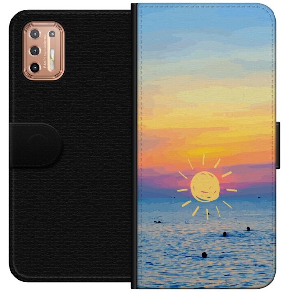 Motorola Moto G9 Plus Lommeboketui Solnedgang