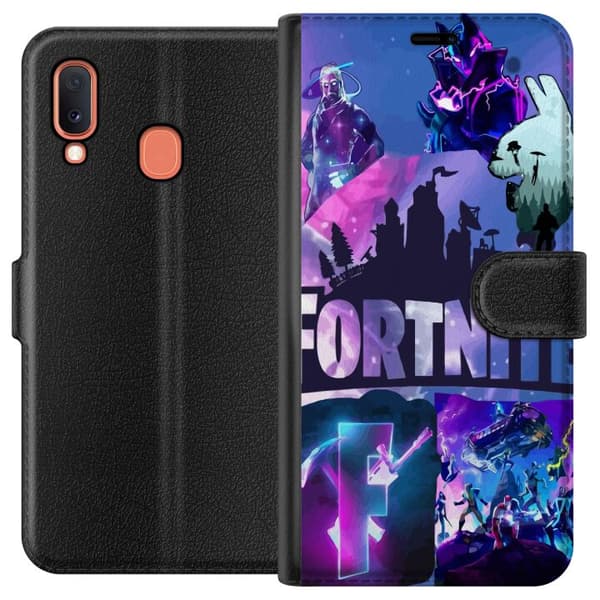 Kompatibelt Plånboksfodral till Samsung Galaxy A20e Fortnite