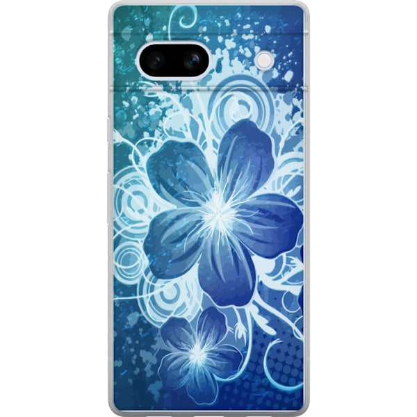 Google Pixel 7a Läpinäkyvä kuori Kukka