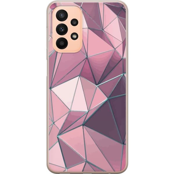 Kompatibelt Mobildeksel til Samsung Galaxy A23 Rosa mønster