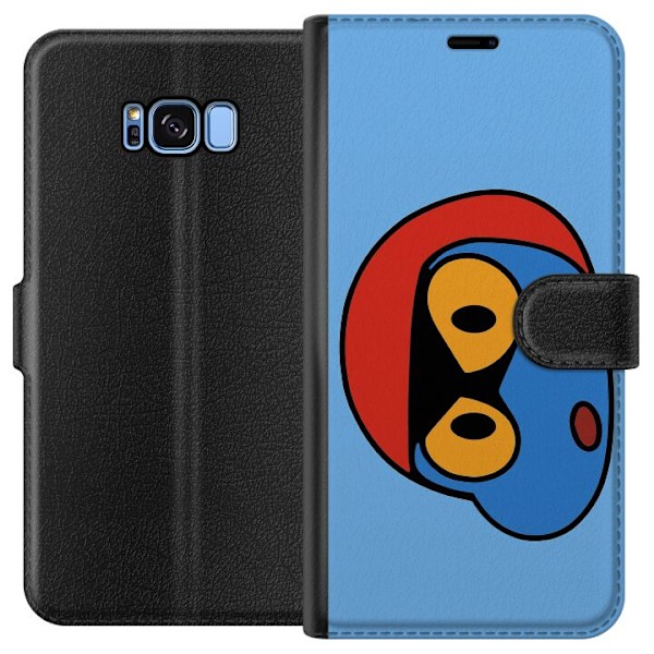Samsung Galaxy S8 Lompakkokotelo Bold Bot Head