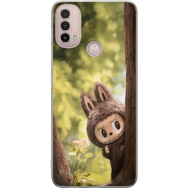 Motorola Moto E40 Läpinäkyvä kuori Labubu Graffiti Vibes
