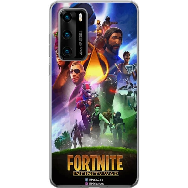 Huawei P40 Genomskinligt Skal Fortnite