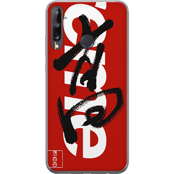 Huawei P40 lite E Läpinäkyvä kuori Supreme Punainen Graffiti Katupukeutuminen Suunnittelu Muotikuvake Trendikäs Graffiti Kuviointi Suosittu Urbaan