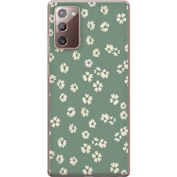 Samsung Galaxy Note20 Genomskinligt Skal Blomsterdröm – färgglatt blommönster