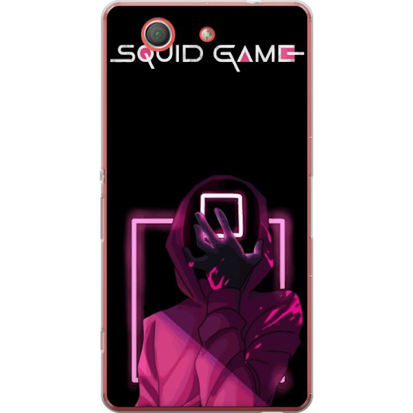Sony Xperia Z3 Compact Genomskinligt Skal Squid Game Tema Populär Serie Motiv Grafiskt Ikoniskt Design Asiatisk Popkultur Spänning Drama
