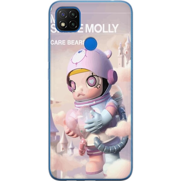 Xiaomi Redmi 9C NFC Genomskinligt Skal Mega Space Molly Care Bears Series - Share Bear Edition