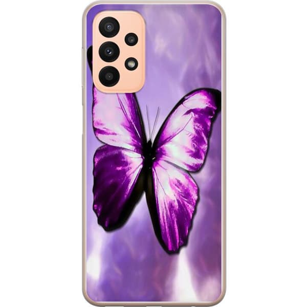 Kompatibelt Mobildeksel til Samsung Galaxy A23 Sommerfugl