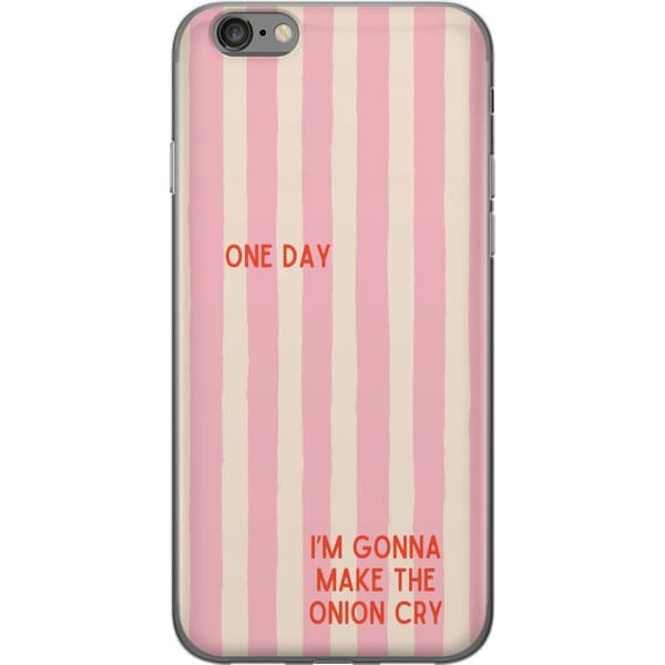 Kompatibelt Mobildeksel til Apple iPhone 6 Make the Onion Cry rosa