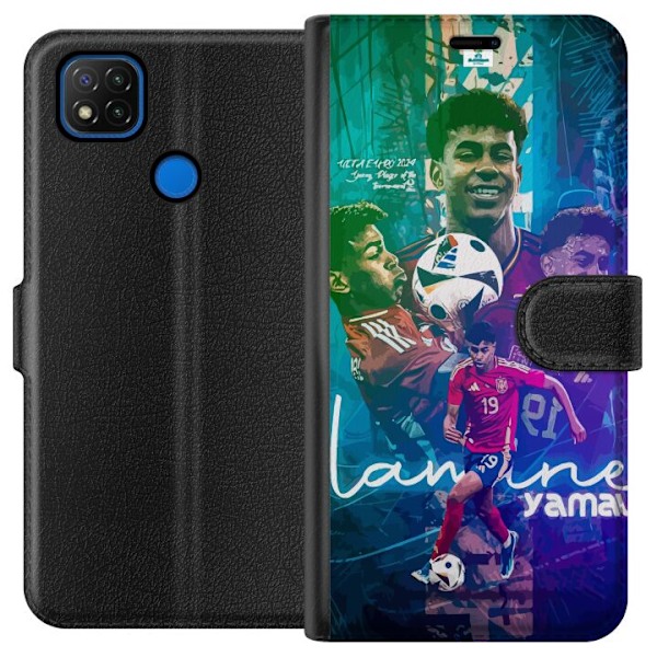 Xiaomi Redmi 9C Plånboksfodral Lamine Yamal FCB