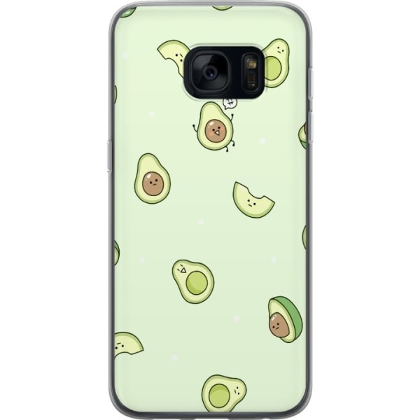 Samsung Galaxy S7 Gjennomsiktig deksel Glad Avokado